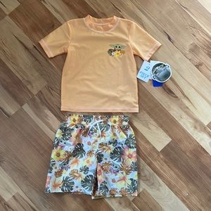 Star Wars The Mandalorian Two Piece Boys Swimsuit